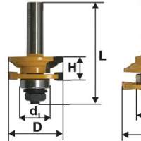 Набор фрез комбинированных рамочных, хвостовик 12 мм, 2 штуки Энкор 46535