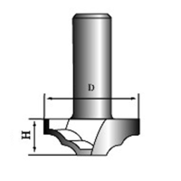 Фреза для фасадов DF36-010 D=36x10x50 S=12 PROCUT DF36-010