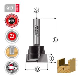 Фреза прямая в врезным зубом D=31,8 I=12 L=51 S=8мм Woodwork/Вудворк 917.3212.08