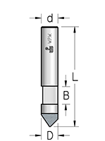 Фреза WPW SCPP633 прорезная пазовая для триммера D6 B6 Z1 хвостовик 6