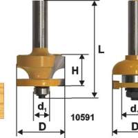 Набор фрез комб рамочных хв 12мм Энкор 10590