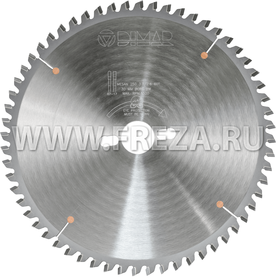 Пила Dimar 90202486 для алюминиевых профилей D180x30x2,8 Z58