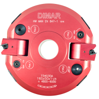 Фреза насадная Dimar 7340301 фаска угловая с плавной регулировкой D160x50 Z2 диапазон -90º to +90º сменные ножи посадка 30