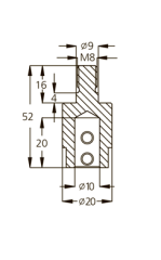 Патрон WPW TM08114L присадочный левый для NOTTMEYER D20 L52