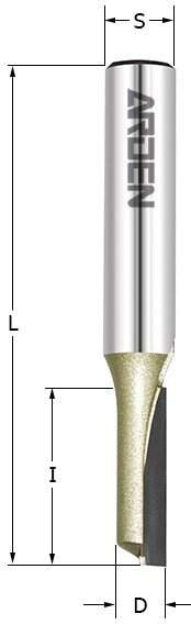 Фреза пазовая Z=1 S=8x32 D=6x12,7x49 RH ARDEN 101836
