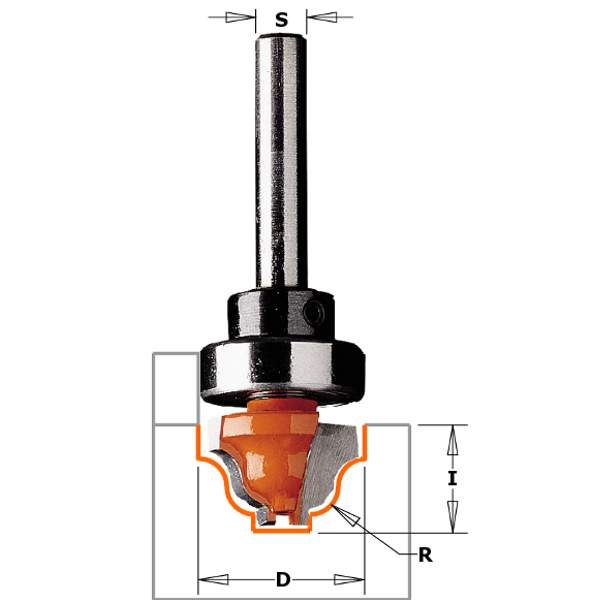 СМТ Фреза (Псевдофиленка) (A) (верх. подш.) S=6,35 D=19x12,3 865.201.11B
