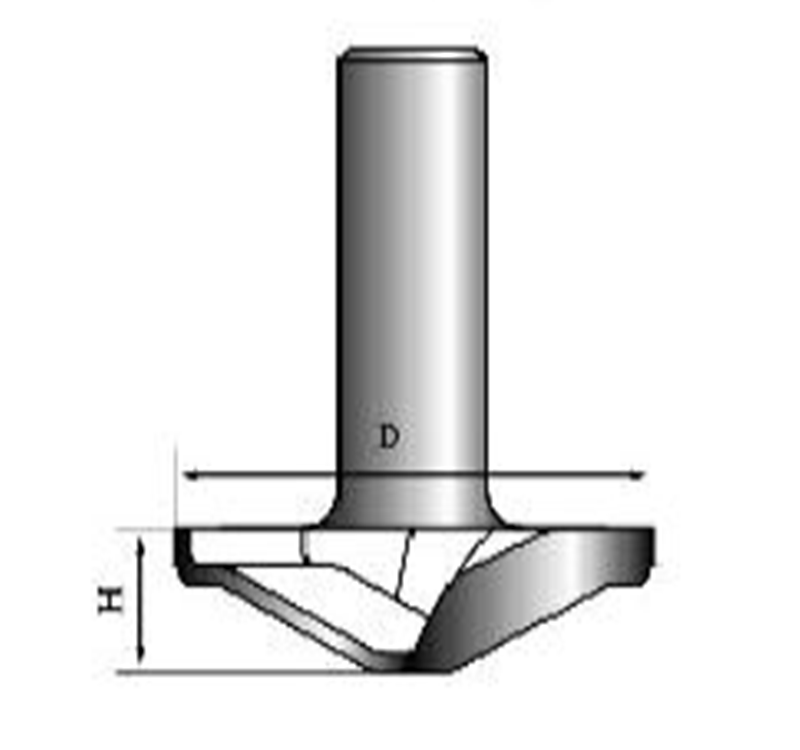 Фреза для фасадов DF50-010 D=50x10x50 PROCUT DF50-010