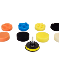 Набор кругов полировочных 9 шт. D=80mm для электроинструмента UNIQTOOL UTG-1077