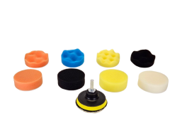 Набор кругов полировочных 9 шт. D=80mm для электроинструмента UNIQTOOL UTG-1077