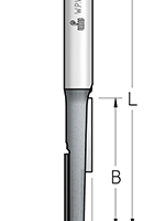 Фреза WPW ST61272 пазовая легкий рез D12,7 B38 Z1+1 хвостовик 12