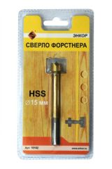 Сверло для дерева 15 мм, Форстнера, блистер Энкор 19162