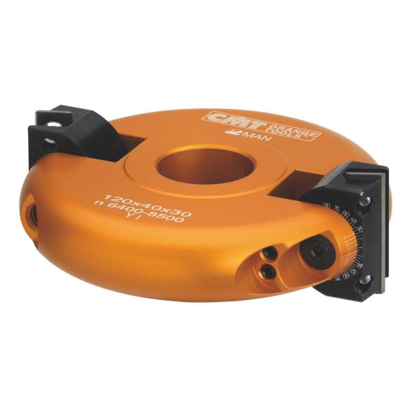 СМТ Фреза фасочная регулируемая F=35 D=120x40 насадная (алюм.) смен.ножи HM (кейс) 694.018.35 (L1- мм, L2-40 мм, D1-120 мм, D2- мм)