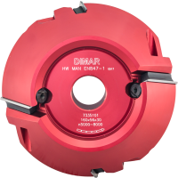 Фреза насадная Dimar 7335101 КЛЮВ фаска 45 гр и колонны D160x56 Z4 диапазон 90º сменные ножи посадка 30