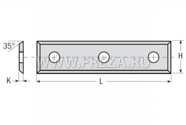 Нож Dimar 3107350 твердый сплав 50x12x1,7
