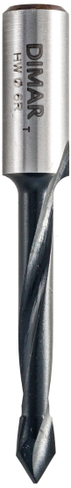 Сверло Dimar 2016167 сквозное правое D6x40 L70 хвостовик 10x25 присадка (L1-70 мм, L2- мм, D1-6 мм, D2-10 мм)