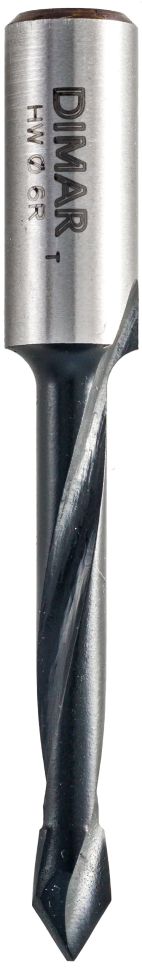 Сверло Dimar 2016167 сквозное правое D6x40 L70 хвостовик 10x25 присадка