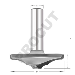 Фреза для фасадов DF50-012 D=50x12x50 S=12PROCUT DF50-012