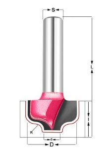 Фреза Гусёк R=3.175 Z=2 D=19.05x11.11x40 d1=6.35 S=8 PROCUT 210831P (L1-40 мм, L2-11.11 мм, D1-19.05 мм, D2-8 мм)