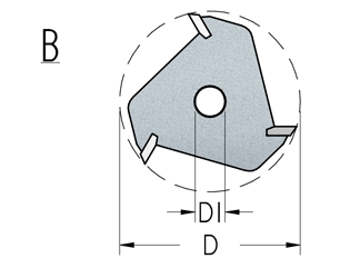 Фреза WPW N302500 дисковая Z3 паз 2,5 посадка 7,94