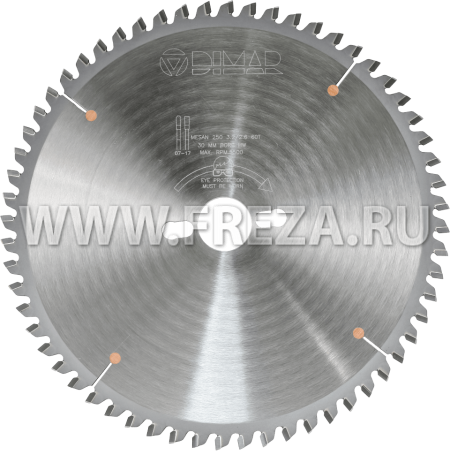 Пила Dimar 90202496 для алюминиевых профилей D190x30x2,8 Z60