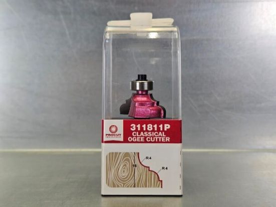 Фреза профильная "Классический гусёк-1" R4 D=28.7x12.7x55 S=8 PROCUT 311811P (L1-55 мм, L2-12.8 мм, D1-28.7 мм, D2-8 мм)