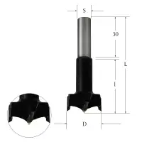 Сверло присадочное для ЛДСП глухое 15х57х10 правое Woodwork 317.150.R