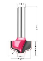 Фреза Гусёк R=3.175 Z=2 D=25.4x11.11x40 d1=9.5 S=12 PROCUT 210251P