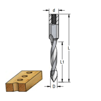 Сверло D6 глухое левое L57,5 WPW DDT06577L присадка хвостовик 10мм