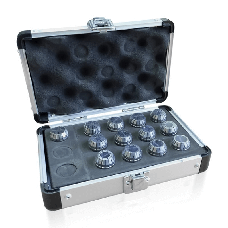 Набор цанг ER20 | DIN 6499 - 13 цанг в металлическом кейсе 753.002