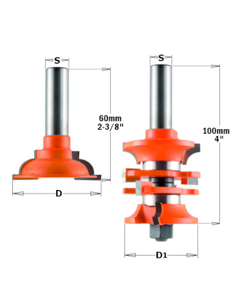 Комплект 5 сверел чашечных (бокс) TCT S=10 D=15-20-25-30-35 L=90 RH CMT 512.001.01