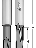 Фреза WPW STS6132 пазовая легкий рез D12,7 B38 Z1+1 хвостовик 12
