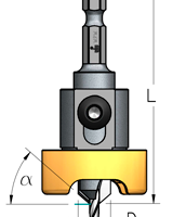 Зенковка оправка WPW AB02404S запчасть для системы БЕЗ ВМЯТИН