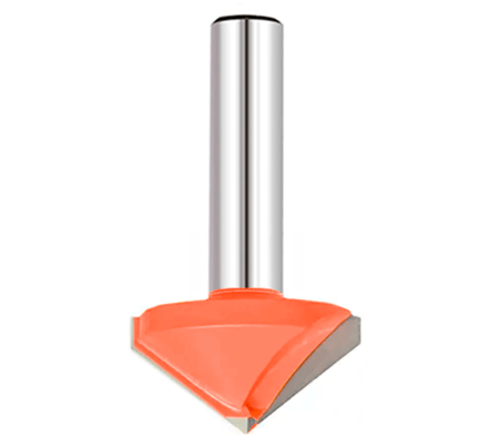 Фреза V-образная 90° D=22x14x52 S=6 РЕЗЕЦ 2500002 (L1-52 мм, L2-14 мм, D1-22 мм, D2-6 мм)