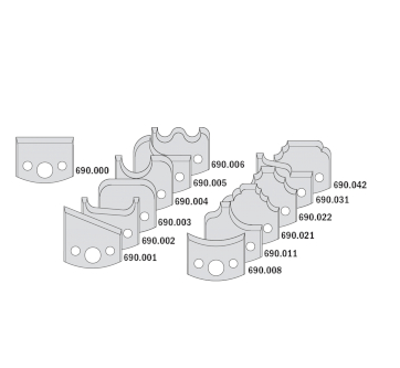 Комплект фрезы насадной СМТ F=30 D=100 (алюм.) 13 ножей SP (кейс) 692.013.06