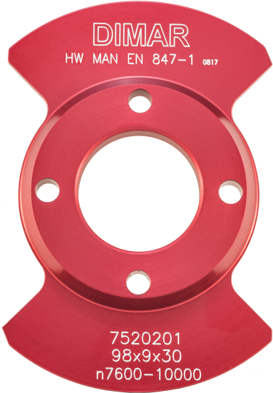 Фреза насадная Dimar 7520201 пластина внешняя из комплекта ДВОЙНАЯ ФАСКА D98x9 посадка 30 (L1- мм, L2-9 мм, D1-98 мм, D2- мм)