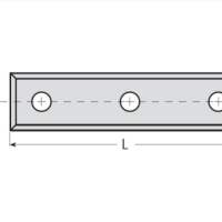 Нож WPW твердосплавный 50x12x1,7 4 реж грани 3 отверстия TR22 CM501217_22