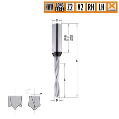 Сверло HWM для присадочного станка 5x30x70 Z=2+2 S=10x30 RH CMT 311.050.21