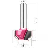 Фреза классический узор радиусная(Псевдофиленка) Z=2 R=9.5 D=25.4x19.1x50 S=8 PROCUT 213821P
