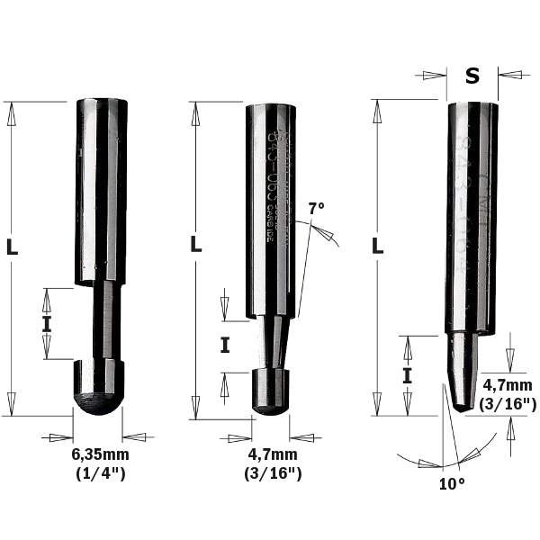 СМТ Фреза кромочная монолитная Z1 S=6 D=6X9.5X39 742.095.11