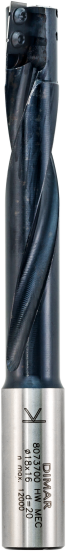 Фреза Dimar 8073700 паз под замок со сменными ножами D18x115 L170 хвостовик 20 (L1-170 мм, L2-115 мм, D1-18 мм, D2-20 мм)