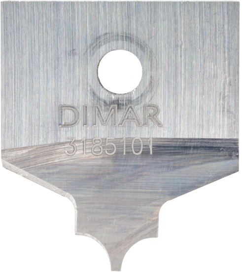 Нож Dimar 3185101 острый угол ФАСАД R3,2 B6,35 пятка 0,8 для оправки G1853x19 (L1- мм, L2-6.35 мм, D1- мм, D2- мм)