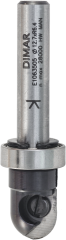 Фреза Dimar E1063505 DTECH галтель по шаблону R6,35 D12,7x13 L59  сменные ножи, подшипник, хвостовик 8