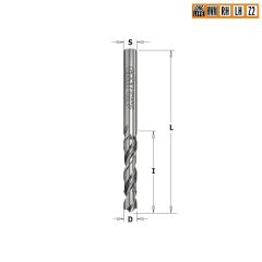 Сверло HWM для присадочного станка 3x27x55 Z=2 S=3 RH CMT 363.030.21