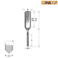 Сверло HWM для присадочного станка 2x12x57,5 Z=1 S=10x30 RH-LH CMT 382.2057