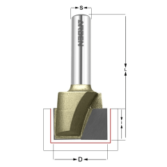 Фреза для выравнивания дна D=20x15 S=6,35 ARDEN A0117094