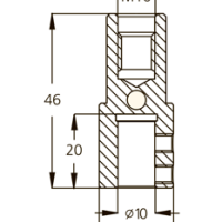 Патрон WPW TM10107L присадочный левый для SCHEER D20 L46
