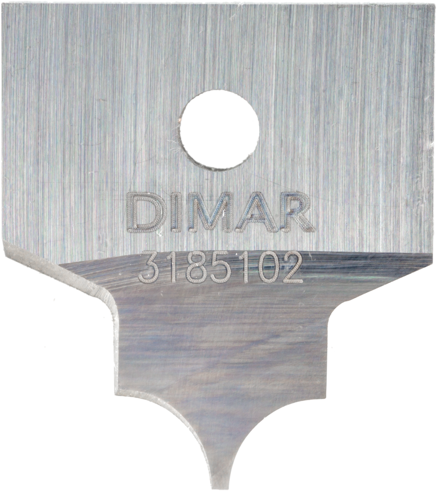 Нож Dimar 3185102 острый угол ФАСАД R4,8 B9,5 пятка 0,8 для оправки G1853x19