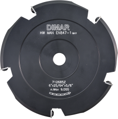 Фреза насадная Dimar 712685Z для гибки Алюкобонда 90 гр. D152,4x10,1 Z5 сменные ножи посадка 25,4