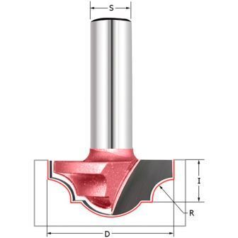 Фреза "Гусёк" (псевдофилёнка) Z=2  D=34.9x15x55 S=12 PROCUT 222221AP (L1-55 мм, L2-15 мм, D1-34.9 мм, D2-12 мм)