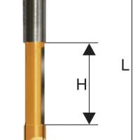 Фреза кромочная прямая ф6,3х19мм хв. 8мм Энкор 46195